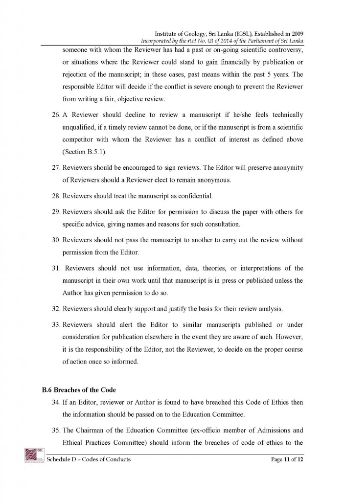 IGSL-regulations-Schedule D -Code of Conducts-after rohan 21062015_Page_11